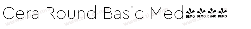 Cera Round Basic Med字体转换